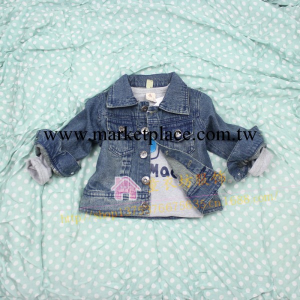 2014春季新品兒童牛仔童裝 韓版水洗春裝上衣 牛仔外套批發工廠,批發,進口,代購