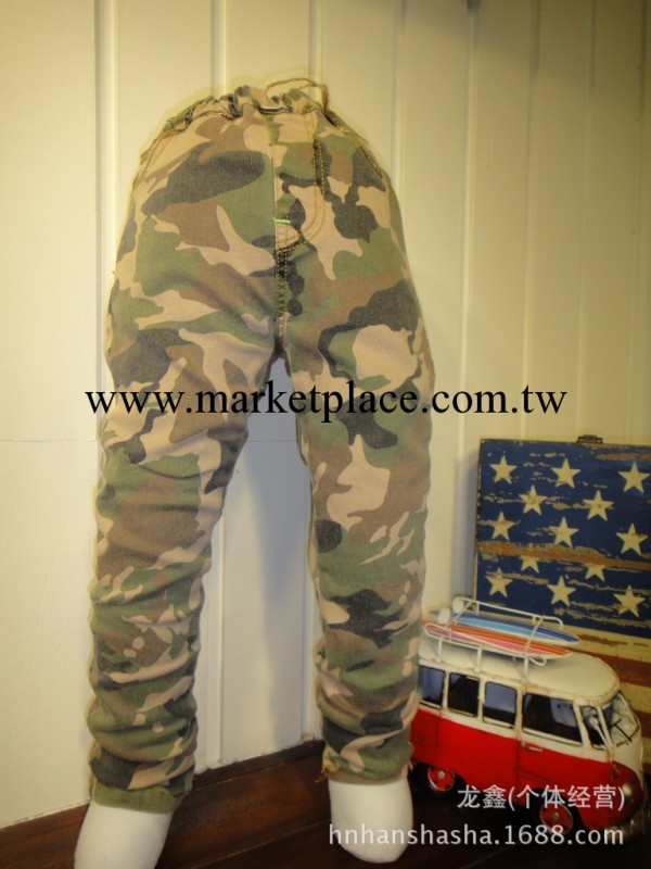 2014春款爆米嘩2676潮爆迷彩兒童韓版牛仔褲工廠,批發,進口,代購