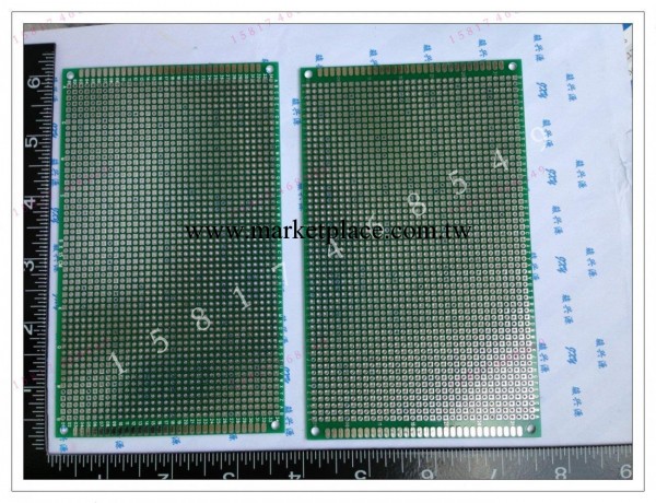 9x15萬能板實驗板洞洞板PCB電路板 雙面噴錫 綠 9*15CM潤納天現貨工廠,批發,進口,代購