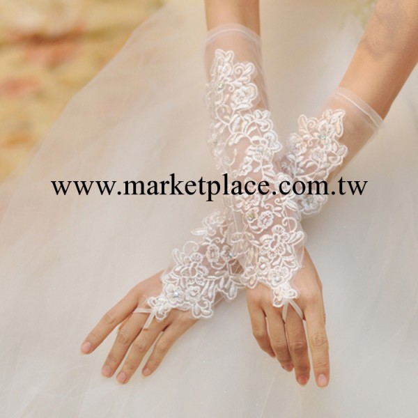 蘇州直銷新款新娘婚紗手套勾指繡花裝飾婚紗手套 無指繡花手套工廠,批發,進口,代購