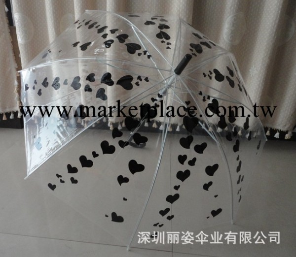 廠傢直銷愛心雨傘 透明雨傘批發 學生雨傘 pvc透明傘 創意廣告傘工廠,批發,進口,代購