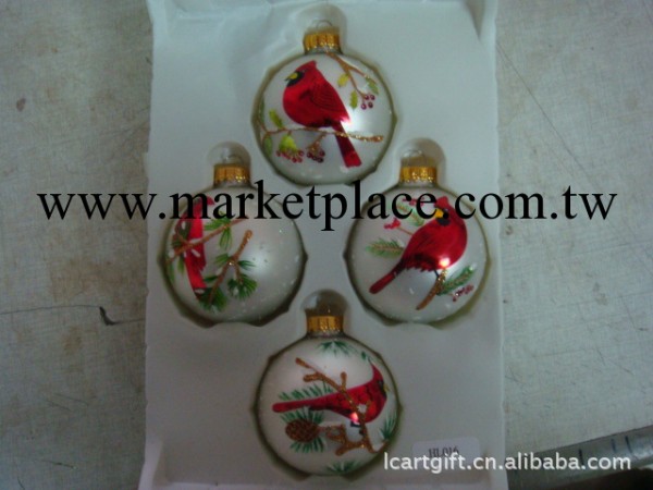 精美玻璃彩繪圓球吊飾 聖誕系列裝飾品 聖誕工藝品禮品批發・進口・工廠・代買・代購