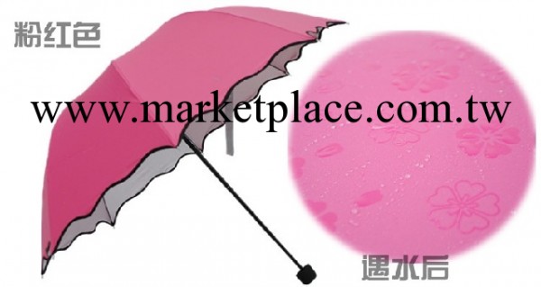 爆款現貨混批銀膠遇水開花三折傘ii晴雨傘廣告定制創意款產地貨源工廠,批發,進口,代購