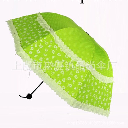 2014新款黑膠韓國創意晴雨傘復古風蕾絲邊三折傘黑膠傘折疊遮陽傘工廠,批發,進口,代購