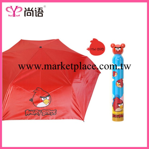 廠傢直銷 精美卡通傘 憤怒小鳥創意傘 紅色工廠,批發,進口,代購
