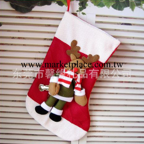 廠傢供應聖誕襪禮品掛件 刺繡印刷 促銷禮品聖誕襪批發・進口・工廠・代買・代購