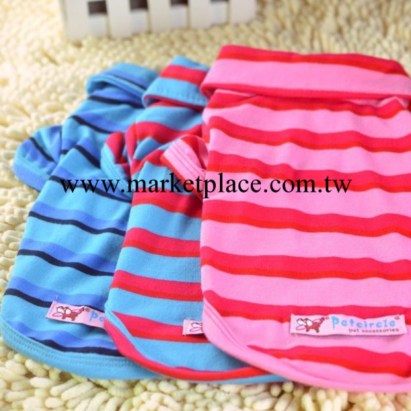 寵物貴賓泰迪狗狗小型犬春夏衣狗衣服慕斯pocky條紋polo工廠,批發,進口,代購