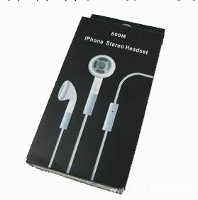 iphone耳機 蘋果耳機 iphone3Gs耳機 ipod耳機 帶麥克風送話工廠,批發,進口,代購