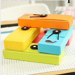 韓國可愛文具盒 清新創意彩色筆袋鉛筆盒 5色可選 搭扣收納盒批發・進口・工廠・代買・代購