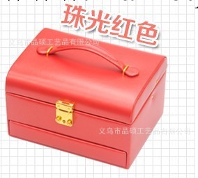 品碩飾品盒收納盒 公主韓國皮化妝盒 三層帶鎖高檔皮質首飾盒工廠,批發,進口,代購