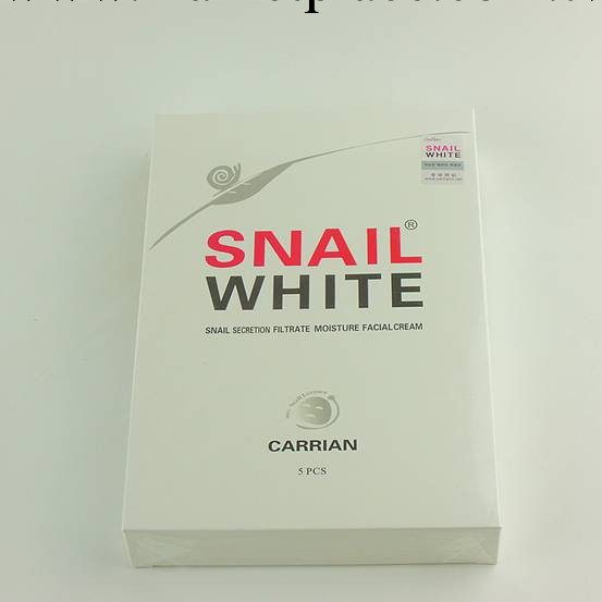 泰國SNAIL WHITE蝸牛原液蠶絲面膜 蝸牛面膜美白補水保濕 盒裝5片工廠,批發,進口,代購