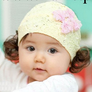 韓版蕾絲蝴蝶結假發帶兒童發箍 女寶寶發飾 拍照公主發帶頭飾工廠,批發,進口,代購
