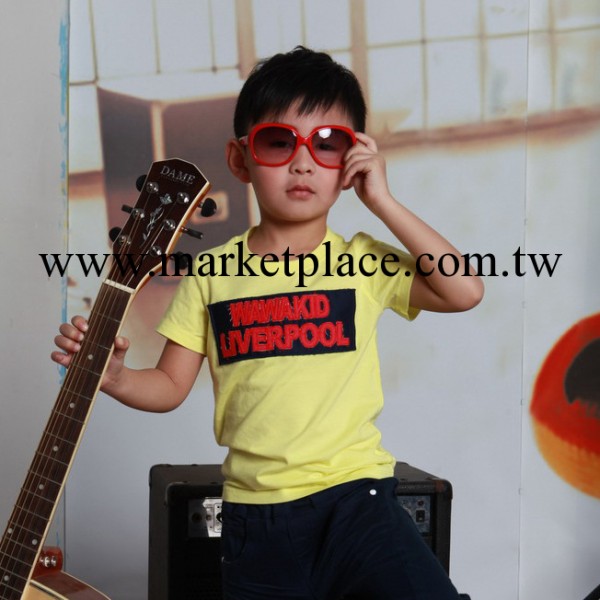 娃娃殿2014年夏款中小童裝新款韓版時尚百搭休閒短袖T恤5705#批發・進口・工廠・代買・代購