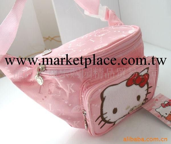 批發供應Hello Kitty粉色腰包/挎包工廠,批發,進口,代購