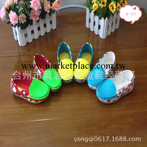 2014春款童鞋 韓版中小童男女鞋子圓點果糖色皮鞋單鞋Q-171工廠,批發,進口,代購