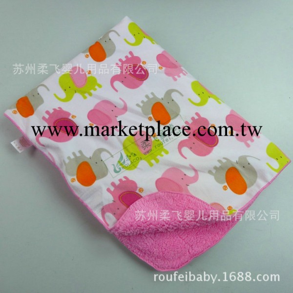 大象款印花童毯 小毛毯子 嬰兒毯 超柔印花毯子 super plush工廠,批發,進口,代購