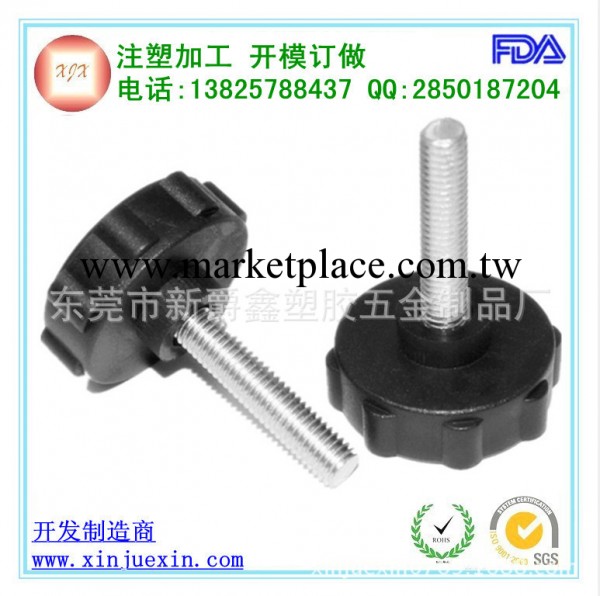 廠傢供應塑膠手柄  40*M8/M6膠頭手柄  塑料頭手擰螺絲工廠,批發,進口,代購