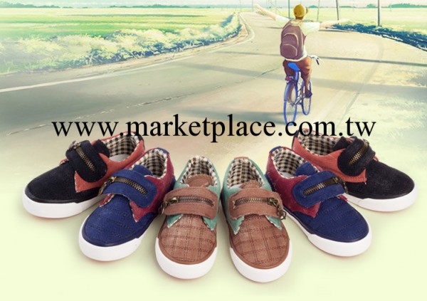 2013新款 芭芭鴨C3208A3209 童鞋 兒童低幫黏扣帆佈鞋批發・進口・工廠・代買・代購