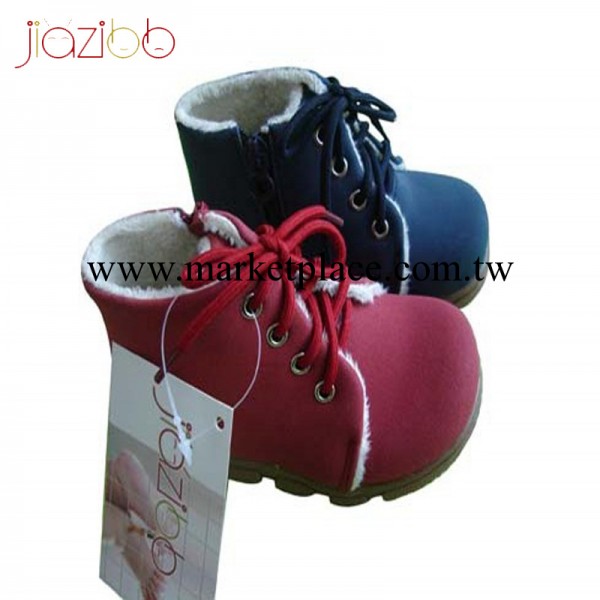 jiazibb品牌最新款童靴兒童棉鞋紅藍 色防滑兒童雪靴工廠,批發,進口,代購
