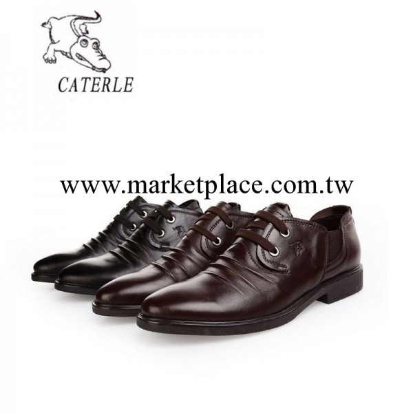 鱷魚caterle2014新款英倫休閒男鞋真皮 日常休閒男士皮鞋 潮流鞋工廠,批發,進口,代購