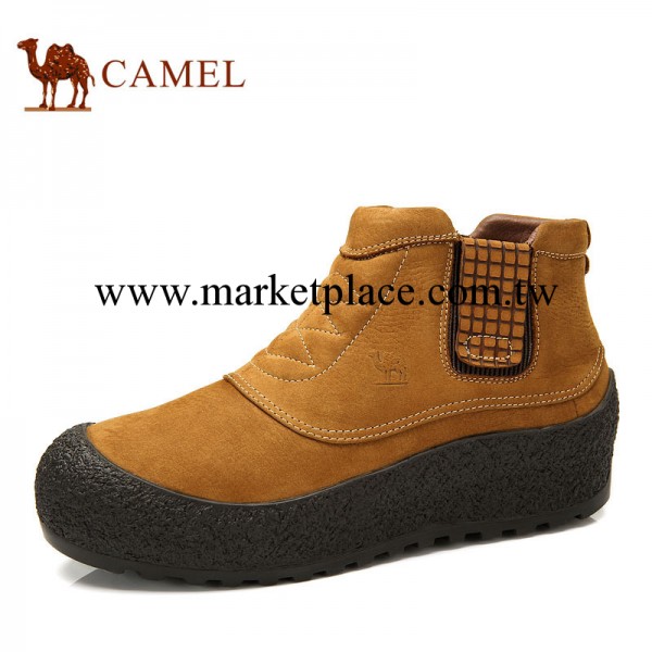 camel駱駝正品 新款真皮牛皮絨毛保暖休閒短筒潮男靴 82147605工廠,批發,進口,代購