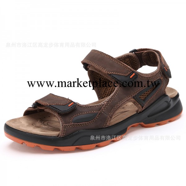 高龍步 2014新款男款沙灘鞋涼鞋偏大一碼 0578 棕色工廠,批發,進口,代購