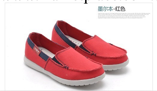 VOT正品春款新品韓版潮低幫佈鞋子女士墨爾本帆佈鞋 大紅色批發・進口・工廠・代買・代購