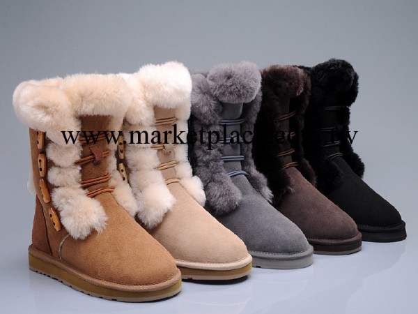 雪靴批 UGG 代購 1201雪靴 正品 羊皮毛一體 女靴子廠傢直銷工廠,批發,進口,代購