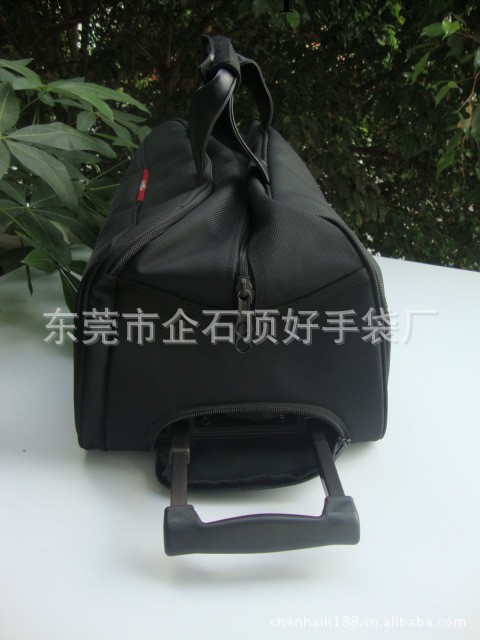 供應新款高檔休閒拉桿行李包 、拉桿行李箱包，黑色600D拉桿包工廠,批發,進口,代購