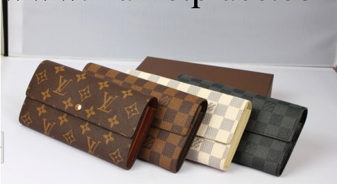 2014新款男女款錢包 長款多功能搭扣錢包錢夾 61734工廠,批發,進口,代購
