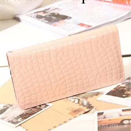 新品韓版漆皮長款女士錢包 石頭紋拉鏈錢夾皮夾女式手包女包工廠,批發,進口,代購