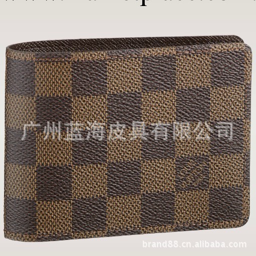 特批熱銷實用經典品牌男士短款皮夾批發 錢夾薄款l真皮錢包n60895工廠,批發,進口,代購