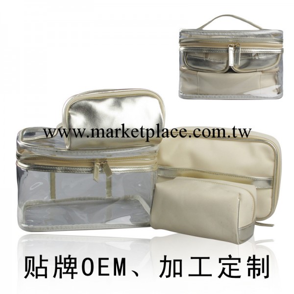A深圳箱包廠 批發定做OEM代工生產 箱形手提透明PVC手提化妝箱工廠,批發,進口,代購