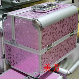 特價 鋁條邊 鱷魚紋 新款雙開化妝箱化妝包 跟妝專業化妝工廠,批發,進口,代購