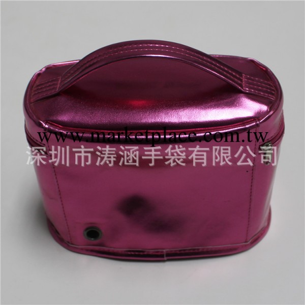 粉色PU立體手提化妝包，手拿化妝包工廠,批發,進口,代購