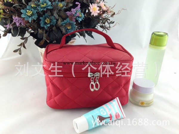廠傢直銷批發零售網店贈品加厚菱格手提四方 化妝包 菱格包工廠,批發,進口,代購