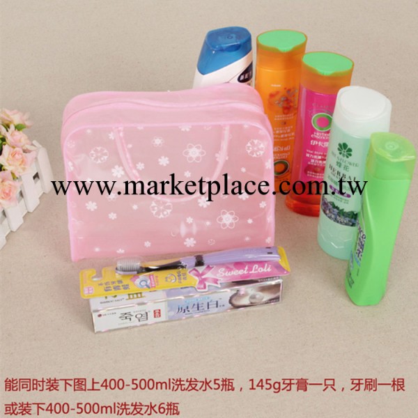 廠傢直銷 碎花透明防水收納包/磨砂大號洗漱包 特價批發工廠,批發,進口,代購
