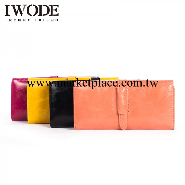 2014新款流行時尚頂級油蠟皮女士長款真皮手拿包皮夾錢包夏款工廠,批發,進口,代購