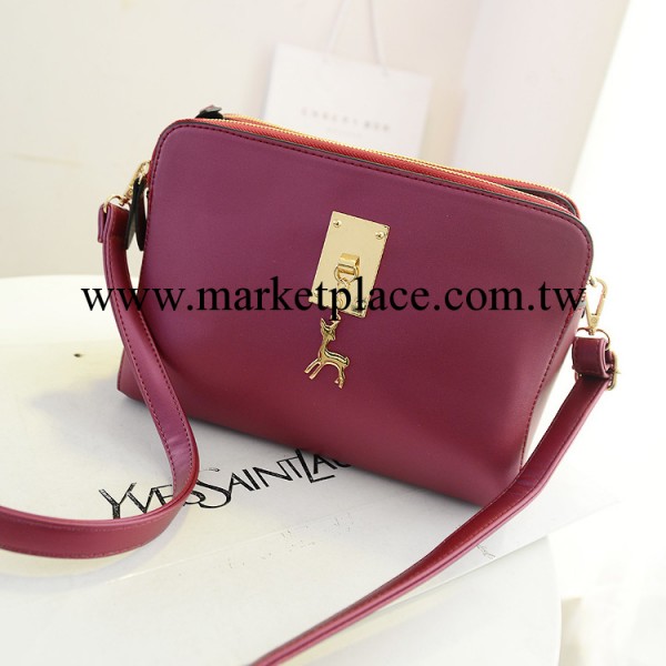 批發2014新款夏季韓式時尚手拿女包小鹿吊墜裝飾單價斜跨女潮小包工廠,批發,進口,代購