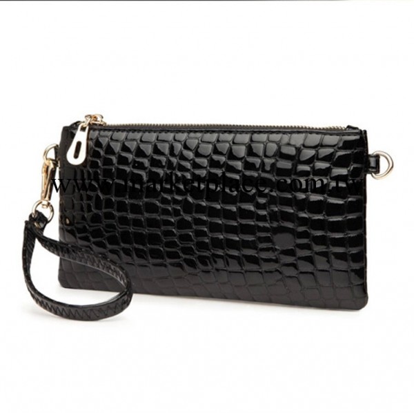 女包真皮新款歐美潮鱷魚紋手拿包女款時尚斜挎包小包晚宴包工廠,批發,進口,代購