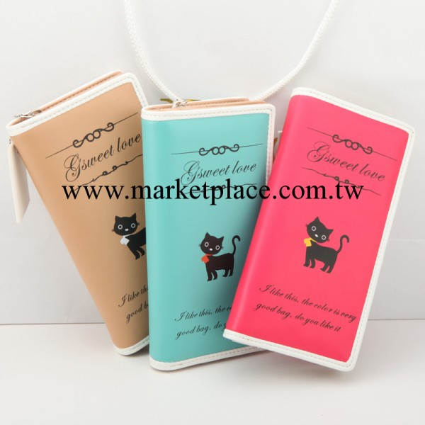 麥梵思MFS韓版錢包淘寶爆款新款個性手拿包拉鏈包長款錢包皮夾子工廠,批發,進口,代購