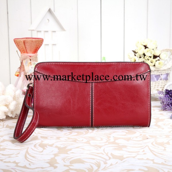 廣州廠傢批發 新款韓版女錢包 真皮女士長款手拿包 牛皮錢夾工廠,批發,進口,代購