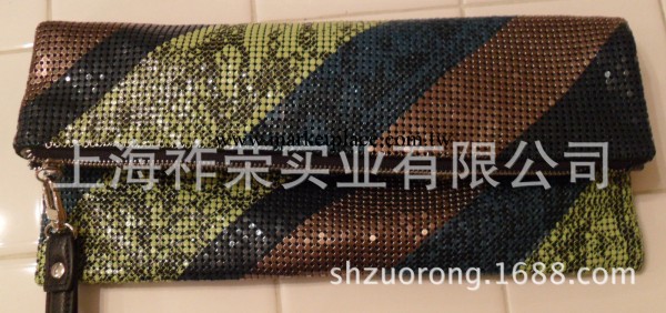 廠傢直銷鋁片手拿包 鋁片化妝手袋 金屬亮片服裝配飾 鋁片晚宴包工廠,批發,進口,代購
