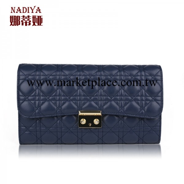 娜蒂婭2014新款潮奢華羊皮手拿包經典菱格歐美晚宴包時尚女鏈條包工廠,批發,進口,代購