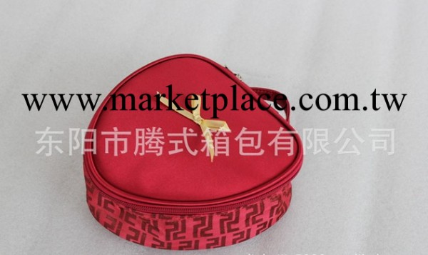【廠傢直銷】心形色丁化妝包，促銷禮品手提化妝包工廠,批發,進口,代購
