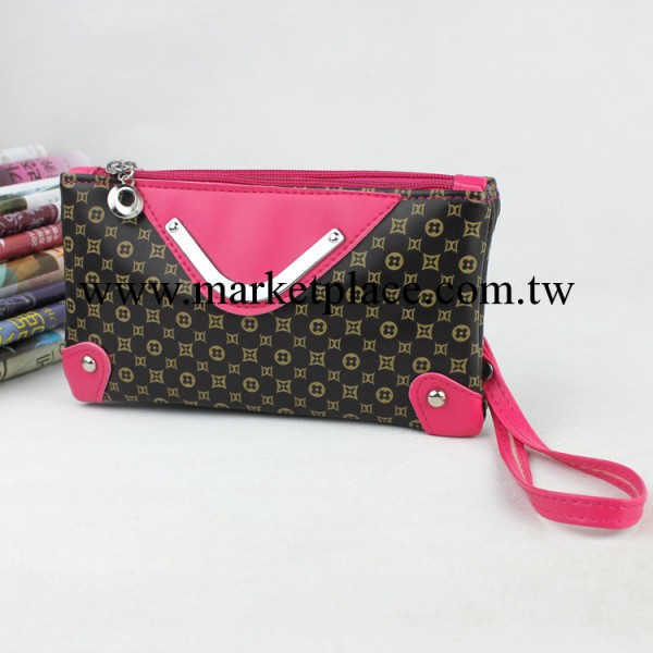 新品春夏季甜美淑女長款錢包小斜跨手拿包雙拉鏈小手包包批發工廠,批發,進口,代購