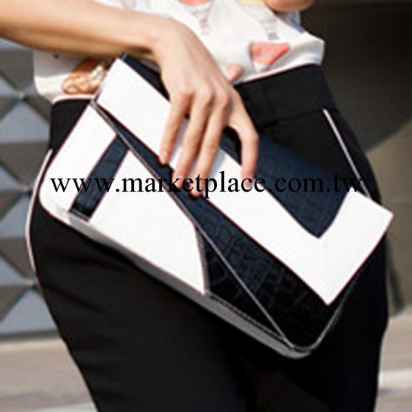 2014新款女士手包歐美時尚蛇紋撞色手拿包信封女包斜挎復古包工廠,批發,進口,代購