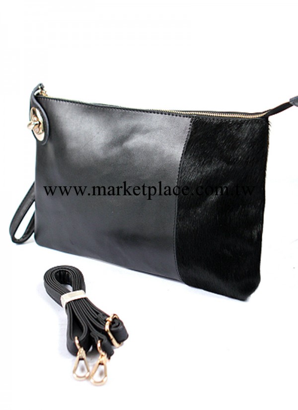 爆款！2013秋冬新品女包 歐美奢華氣質女士手拿包牛皮馬毛斜挎包工廠,批發,進口,代購