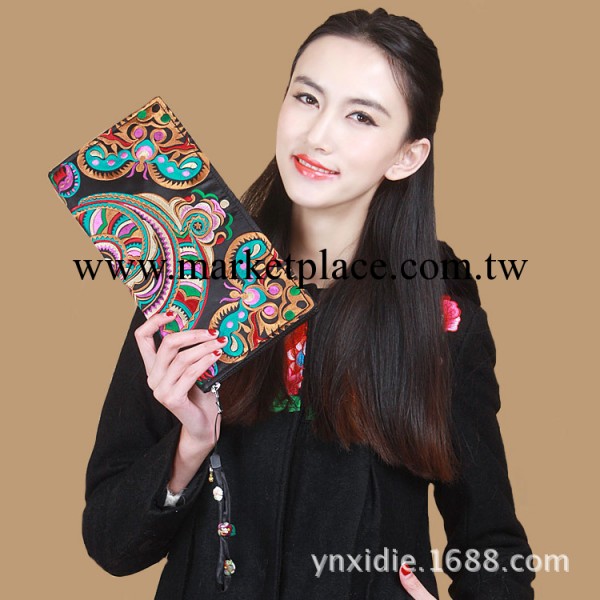 混批 民族風原創設計 雙面繡花緞面刺繡手拿包 多色 大號工廠,批發,進口,代購