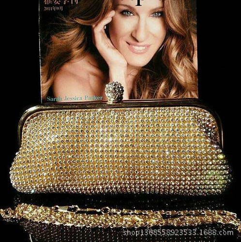 廠傢直銷  14新款熱賣雙面全水鉆可愛高貴女小包手拿包晚宴包工廠,批發,進口,代購